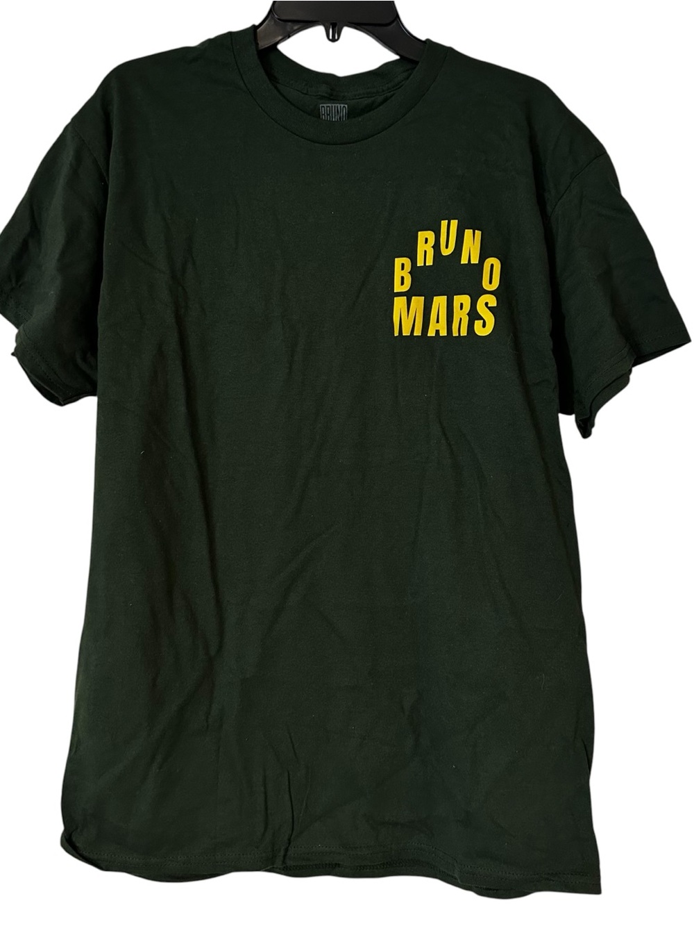 Bruno Mars Tee Green T-shirt L Large NEW